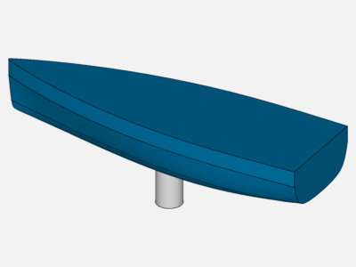 CFD Analysis of Water Flow around Keel of Sailing Yacht image