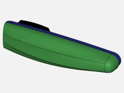 Hull resistance blunt bow without rudder image