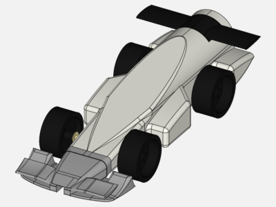 F-1 car aerodynamics test image