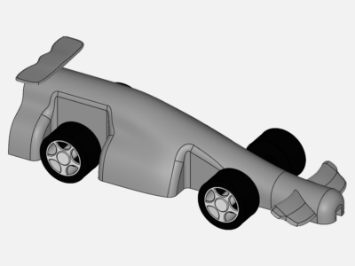 CFD Simulation of F1 in Schools Car image