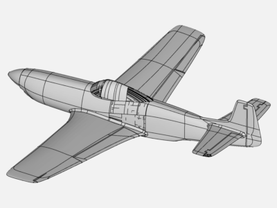 Mustang P 51D CFD image