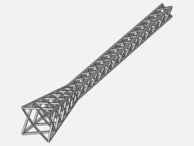 Aerodynamic simulation of a lattice tower image