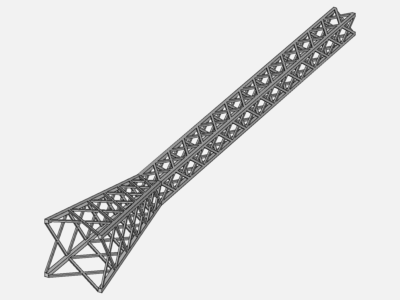 3D simulation of a lattice tower image