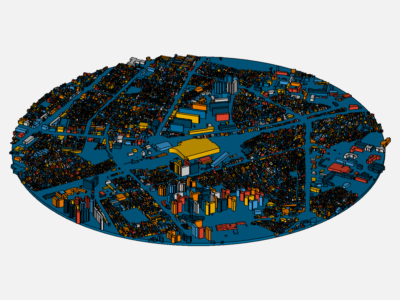 Cheongnyangni Station 2Km wind analysis simulation image