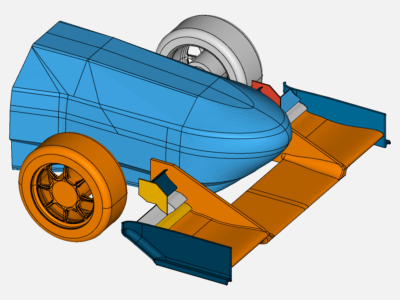 Front wing - CFD simulation image