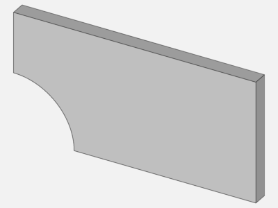 Rectangular plate with circular hole image