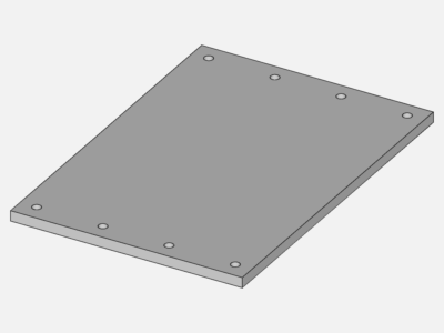 steel baseplate - FEA image