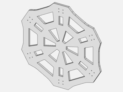 Drone Frame Assembly FEA image