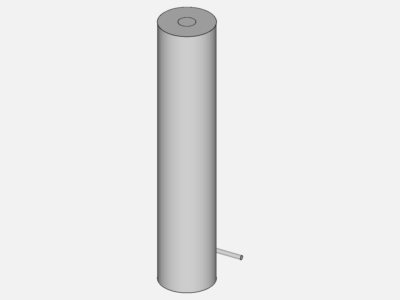 Particle flow analysis of a cyclone separator image