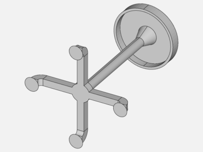 Static stress analysis of a bar stool image