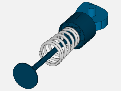 VALVE Analysis final setup with original modell image