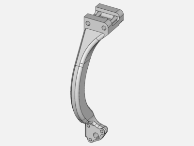 Stress analysis of a drone arm image