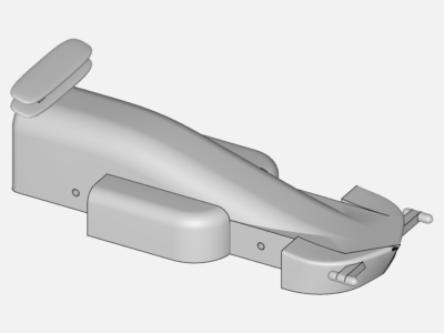 F1 car practice simulation image