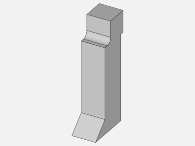 Projection welder support stress analysis image