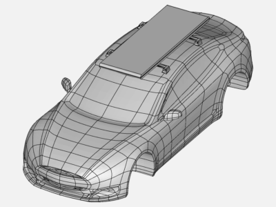 car with roof mounted panel image