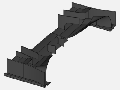 Air flow around a frontwing image