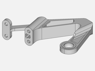 AlCOA bearing bracket stress analysis image