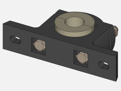 Modal Analysis of Plumber block image