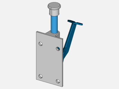 Linear Static Analysis of a Toggle Clamp image