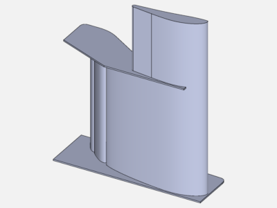 virtual wind tunnel simulation of a given front wing (half) geometry image