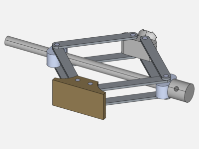 Car jack stress analysis project image