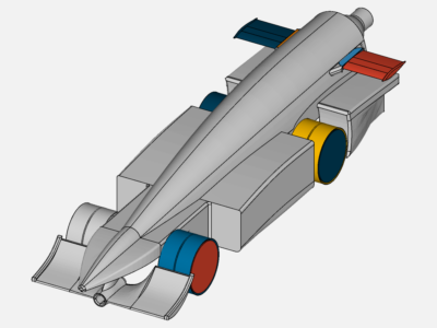 Prototype 1: turning wheels, moving floor- CFD Simulation image