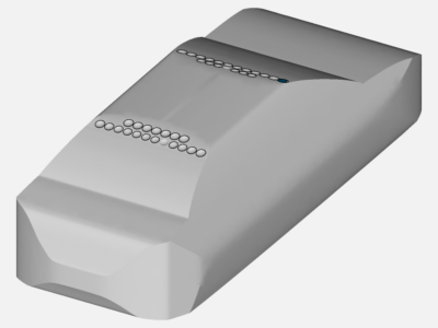 Sedan Back and Front Dimpled - Compressible Simulation image