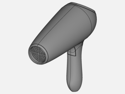 Hairdryer flow sim image