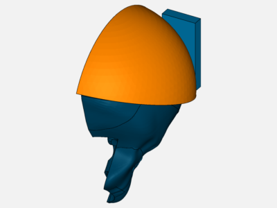 Impact analysis of skull with and without helmet. image