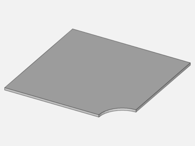 Elastoplastic Notched Plate - Static Analysis image