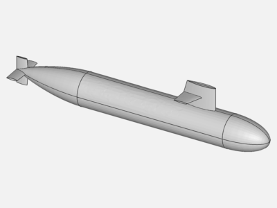 External flow around a submarine image