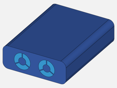 Thermal Management of an Electronics Box using CHT image