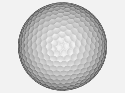 Flow over golfball image