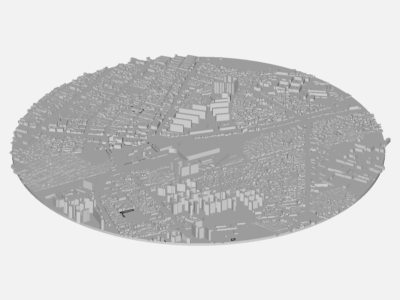 Cheongnyangni wind analysis simulation mesh test image