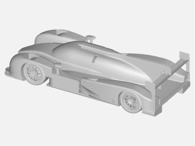 Aerodynamics analysis of a LMP1 race car image