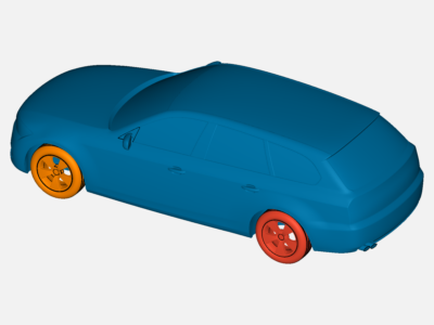 Station Wagin (Extended Saloon/Sedan) CFD Analysis (Drag Force and Coefficient) image