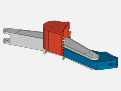 Excavator Arm Structural Analysis image