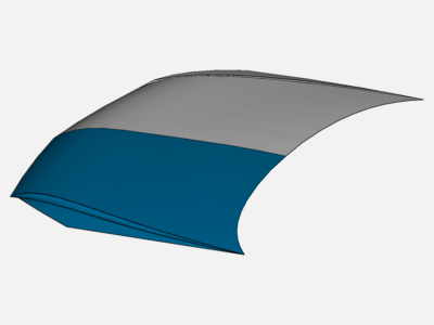 Engine Bonnet Stress Analysis image