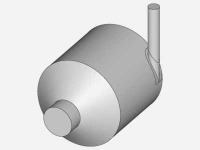 Turbulent flow through a cyclone separator image