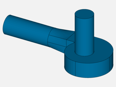 Flow simulation of a rotating fan in housing image