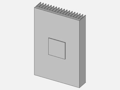 Steady State Thermal Simulation of a Heat Sink image