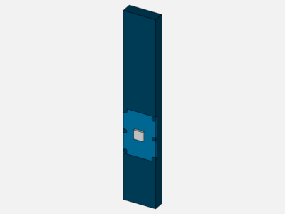 Air flow around a heat sink - Tutorial image