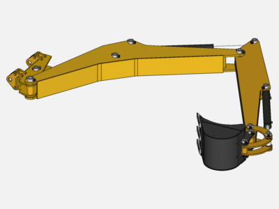 Analysis of Backhoe Assembly image