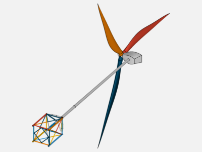 structure analysis of floating wind turbine image