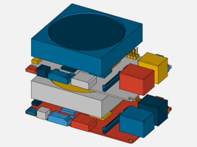 airflow and thermal analysis of a staked Bananapi M3 image