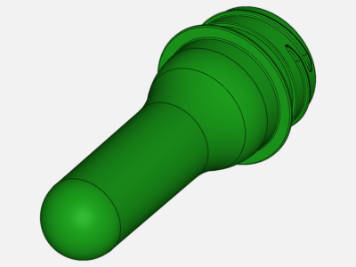 PET flow in preform cavity image