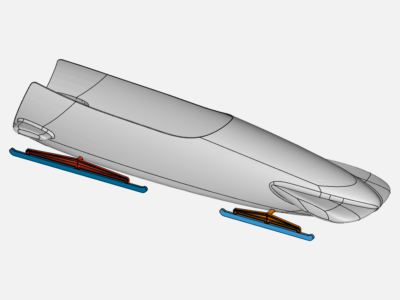 Aerodynamics of a race bobsled image