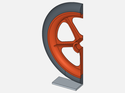 Tutorial: Nonlinear Analysis of a Wheel image