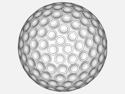 Golfball simulation with an MRF zone image