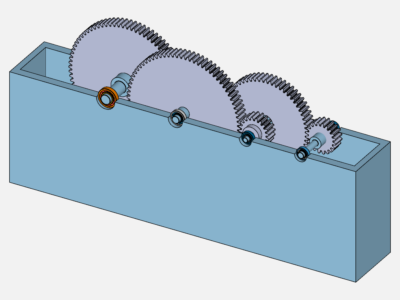 Gear box FEA image